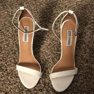 Steve Madden white heels